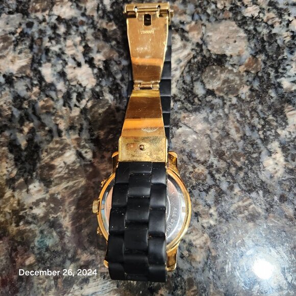 Michael Kors Matte Black Chronograph Wristwatch Style MK5191 BRAND NEW BATTERY - Picture 13 of 17